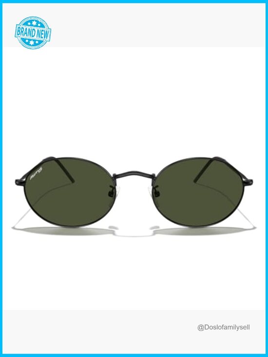 Retro Oval Polarized Sunglasses Classic Trendy Shades UV400 Protection main image 4